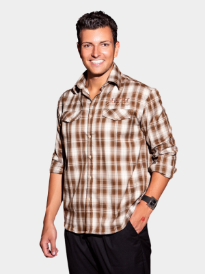 Áo Overshirt Vải Caro Flannel Thêu Heritage Form Loose SM167