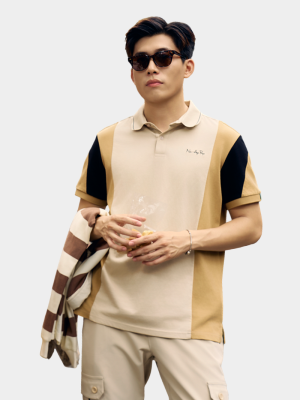 Áo Polo Cổ Trụ Thêu Chữ New Age Prep Form Regular PO144