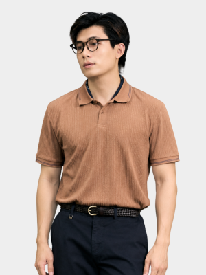 Áo Polo Dệt Kim Gân Nổi Form Regular PO176