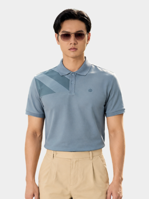 Áo Polo Rayon In Logo Bánh Lái Form Regular PO165