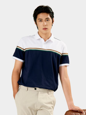 Áo Polo Signature Stripe Phối Màu Form Regular PO192