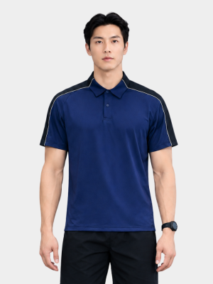 Áo Polo Thể Thao Phối In Logo 4MEN Club Sau Lưng Form Regular PO169