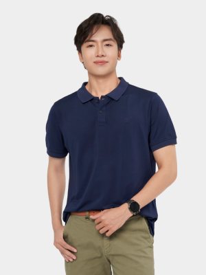 Áo Polo Thêu Logo Tròn 4M Form Slimfit PO153