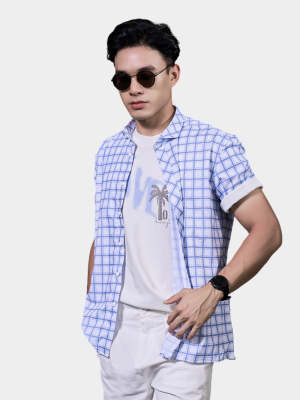 Áo Sơ Mi Caro Cool-X Thêu 4M Form Regular SM193