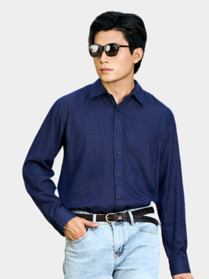Áo Sơ Mi Denim Thêu Just Breath Form Regular SM196