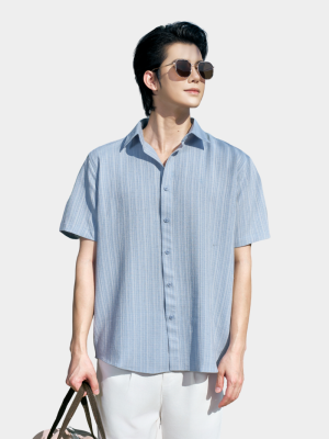 Áo Sơ Mi Seersucker Ngắn Tay Form Regular SM204