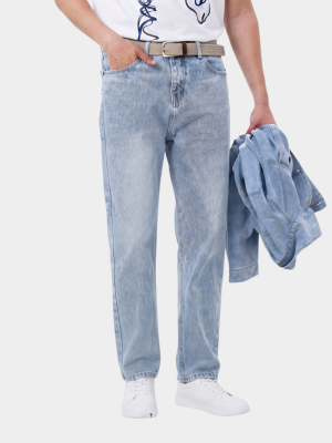 Quần Jean Thêu Hình Ngựa Túi Sau Form Straight QJ124