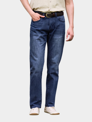 Quần Jean Thêu Pattern Ngựa Túi Sau Form Regular QJ123