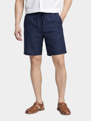 Quần Short Linen Trơn Form Straight QS085