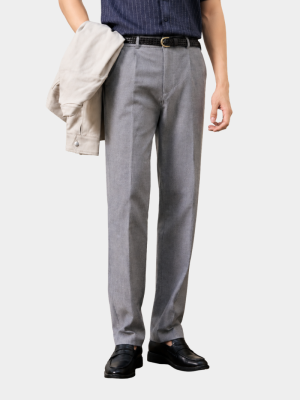 Quần Tây Sọc Vải Rayon Lưng Thun Form Regular QT072
