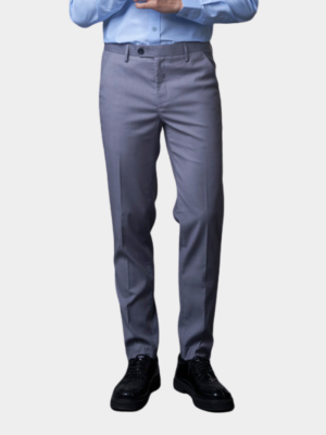 Quần Tây Trơn Vải Rayon Ít Nhăn Thêu 4MEN Premium Form Slimfit QT031