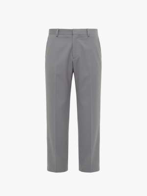 Quần Tây Trơn Xếp Ly Form Straight QT075 Màu Xám