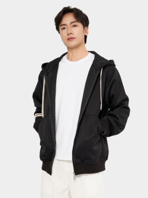Áo Khoác Hoodie khóa zip Phối Dây Sọc Form Regular AH006