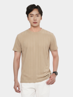 Áo Thun Texture Jacquard Dệt Nổi Form Modern AT201
