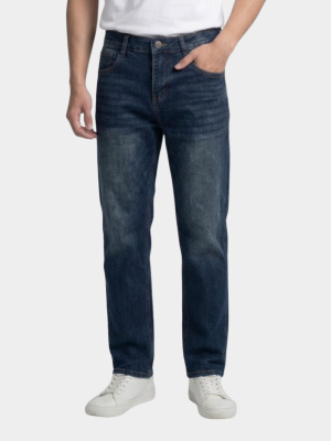 Quần Jean Trơn Form Straight QJ136 Màu Xanh