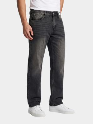 Quần Jeans Trơn Form Straight QJ132 Màu Xám
