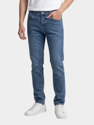 Quần Jeans Túi Đồng Hồ Kiểu Trang Trí Dây Sọc Form Slimfit QJ103