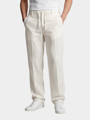 Quần Linen Trơn 1 Cơi Form Straight QK035