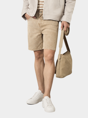 Quần Short Jeans Thêu Classic Preppy Form Straight QS061
