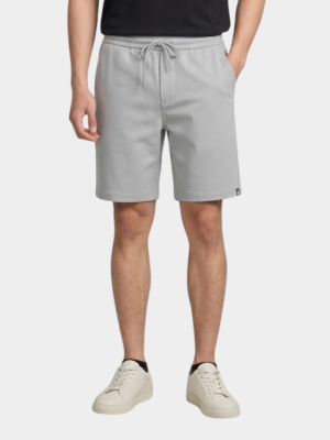 Quần Short Kaki Lưng Thun Gắn Nhãn Trang Trí Form Straight QS067