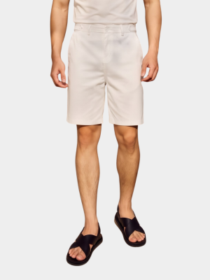 Quần Short Kaki Sidetab Xếp Ly Form Regular QS069