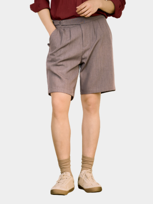 Quần Short Sidetab Trơn Form Straight QS083