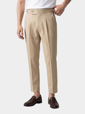 Quần Tây Sidetab Vải Rayon Form Slim-cropped QT063
