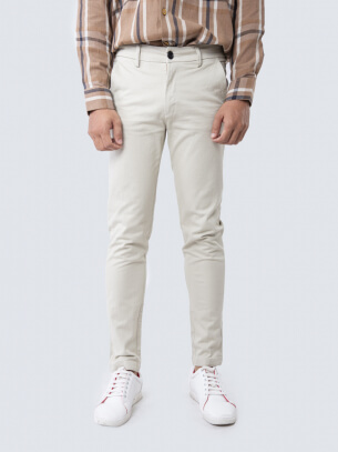 Quần Kaki Slimfit Kem QK181