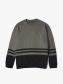 Áo Sweatshirt Regular Phối Sọc AS001 Màu Xám Đậm