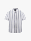 Áo Sơ Mi Linen Sọc Tay Ngắn Form Loose SM148