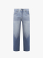 Quần Jeans Thêu Mỏ Neo Form Straight QJ099 Màu Xanh Biển Đậm