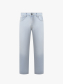 Quần Jeans Thêu Mỏ Neo Form Straight QJ099 Màu Xanh Biển