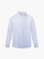 Áo Sơ Mi Sọc Thêu Huy Hiệu M Form Tailored SM180 Sọc Xanh Biển