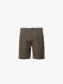Quần Short Kaki Diễu 2 Bên Miệng Túi Form Straight QS074 Màu Nâu Nhạt