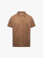 Áo Polo Dệt Kim Gân Nổi Form Regular PO176 Màu Nâu Nhạt