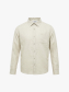 Áo Sơ Mi Linen Thêu Logo Cánh Buồm Phía Sau Form Relaxed SM208 Màu Be Nhạt
