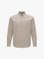 Áo Sơ Mi Oxford Signature Stripe Form Regular SM209 Màu Be Nhạt