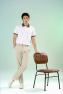 Áo Polo Phối Bo Signature Stripe Form Regular PO194 Màu Trắng