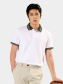 Áo Polo Phối Bo Signature Stripe Form Regular PO194 Màu Trắng