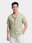 Áo Sơ Mi Cổ Cuban Thêu Đầu Ngựa Form Regular SM200