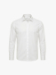 Áo Sơ Mi Herringbone Nẹp Dấu Khuy Form Regular SM211 Màu Trắng