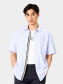 Áo Sơ Mi Signature Stripe Sọc Tay Ngắn Form Regular SM210