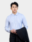 Áo Sơ Mi Sọc Hạn Chế Nhăn Wrinkle X Thêu Chữ Peak Hour Form Slimfit SM176