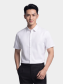 Áo Sơ Mi Tay Ngắn Sớ Chéo Thêu Chữ 4M Form Regular SM179