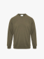 Áo Sweatshirt Chân Cua In Chữ Form Regular AS007 Màu Rêu