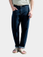 Quần Jean Diễu Trang Trí Thêu 3 Sọc Form Regular QJ126 Màu Xanh