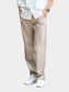 Quần Kaki Trang Trí Dây 3 Sọc Form Straight QK033