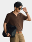 Áo Polo Vertical Texture Cổ V Bo Kiểu Form Modern PO199