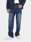 Quần Jeans Trơn Form Straight QJ131 Màu Xanh