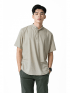Áo Sơ Mi Linen Cổ Lãnh Tụ SM014 Màu Kem